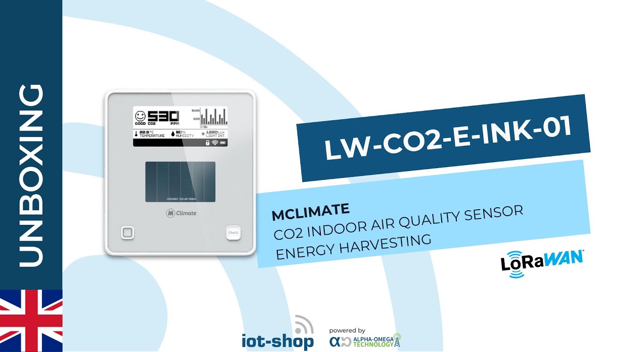 🇬🇧 Unboxing | MClimate LW-CO2-E-INK-01 CO2 DISPLAY LoRaWAN