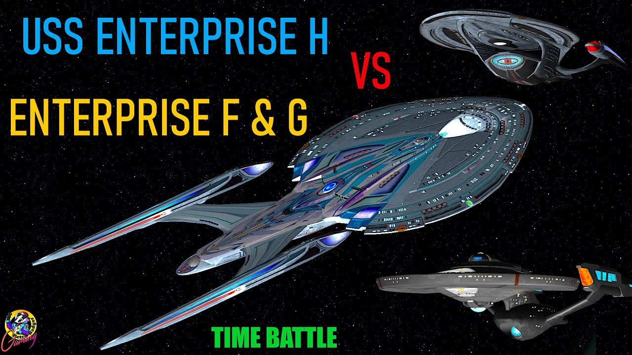 Time Battle - USS Enterprise H VS Enterprise F & G - Both Ways - Star Trek Starship Battles