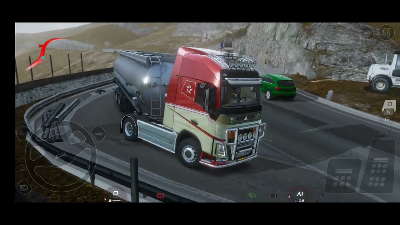 Petrol Tanker Delivery 🚛 | Tremola to Zurich City via Dangerous Mountain Road 🏔️ | Truck Drive