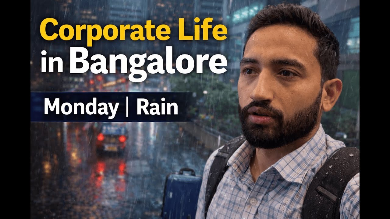 🚀 Corporate Life in Bangalore | Monday Office Routine, Rain & Content Creation Struggles