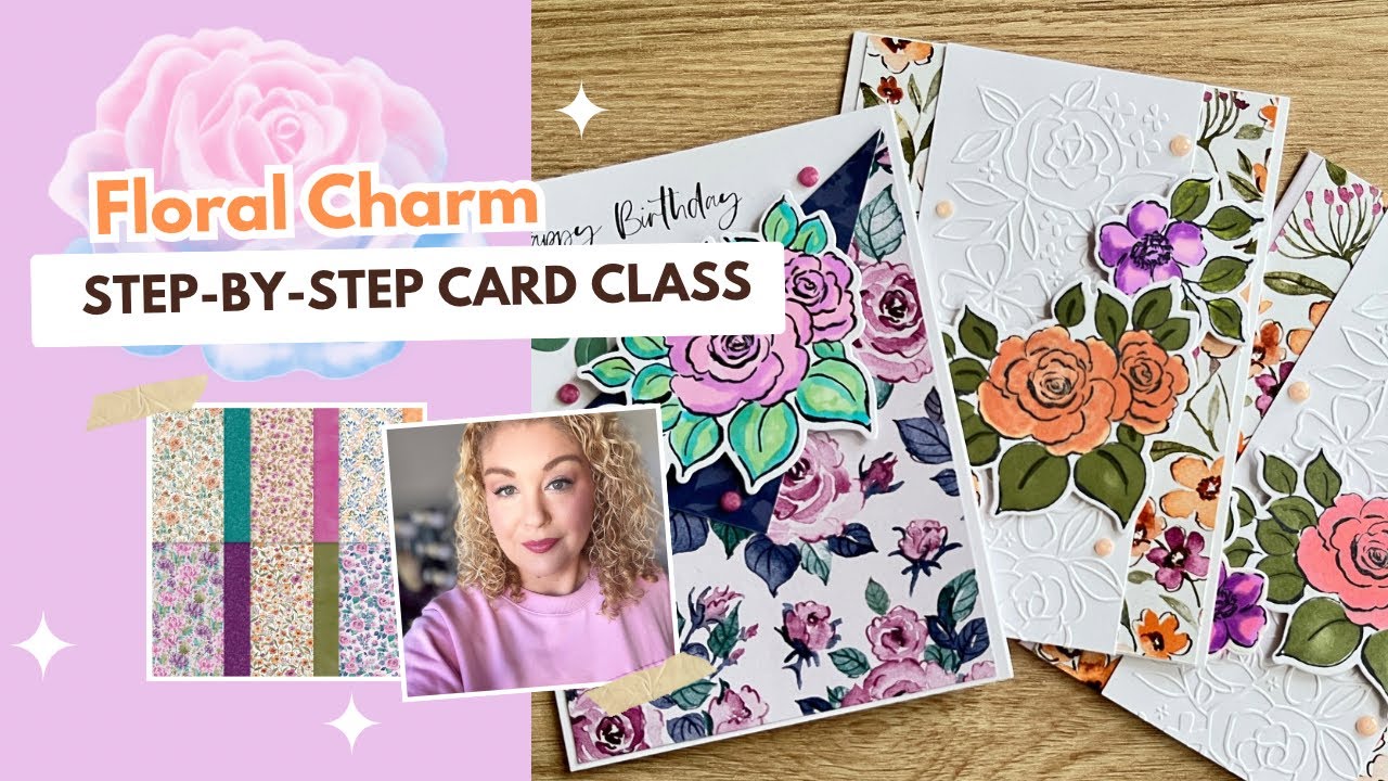 Floral Charm Simple Colouring Card Class | Stampin’ Up! Online Exclusives 