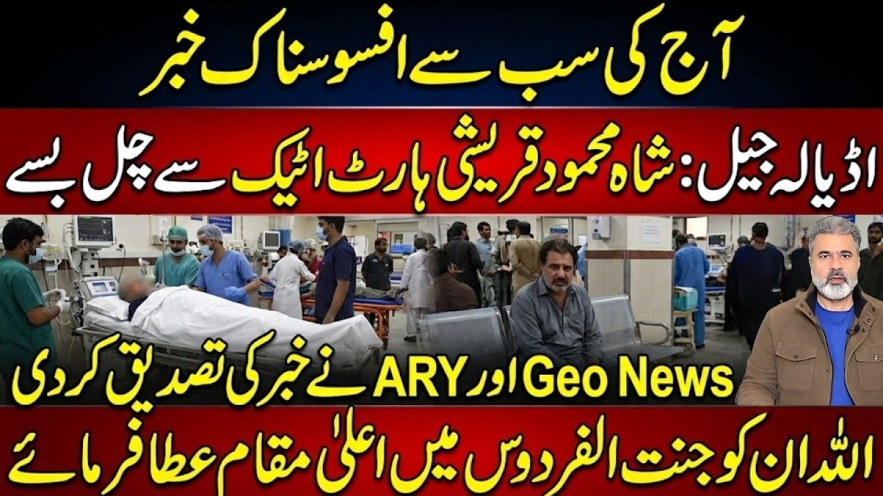 Adiala Jail Latest News | Shah Mahmood Qureshi Health Concerns | PTI Update|| Imran Riaz Khan News