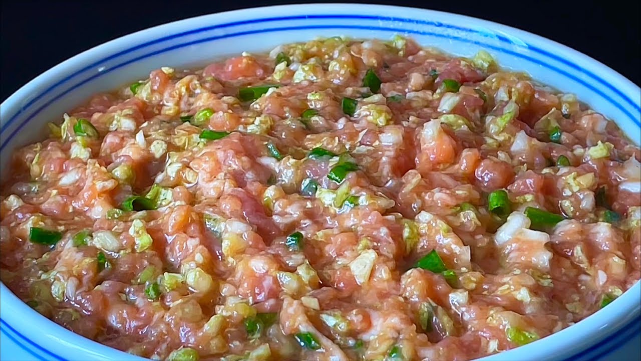 【小穎美食】餃子餡好吃有訣竅，教你飯店不外傳的配方，肉餡鮮香美味，不腥不柴
