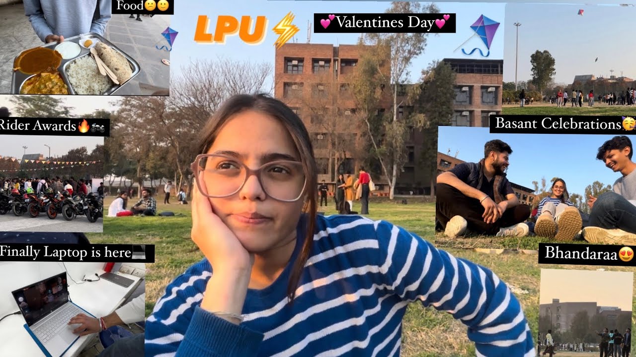 💕Valentines day💕at LPU⚡️|Basant Celebration🪁|Rider Awards🏅|Laptop💻| #life #fun #funny #vlog #1k