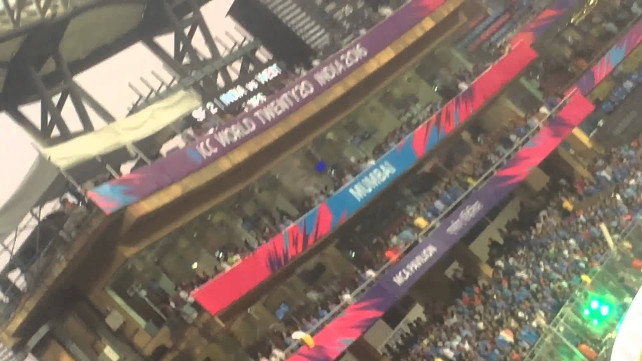India National Anthem Ceremony at Wankhede Stadium on 31st March 2016 India vs WI T20 world cup 2016