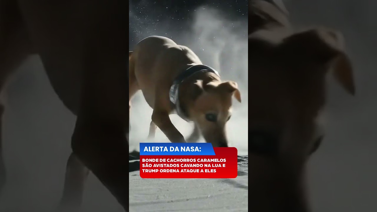 NASA confirma: c&acirc;meras da miss&atilde;o Artemis registraram um grupo de c&atilde;es caramelo no solo lunar.