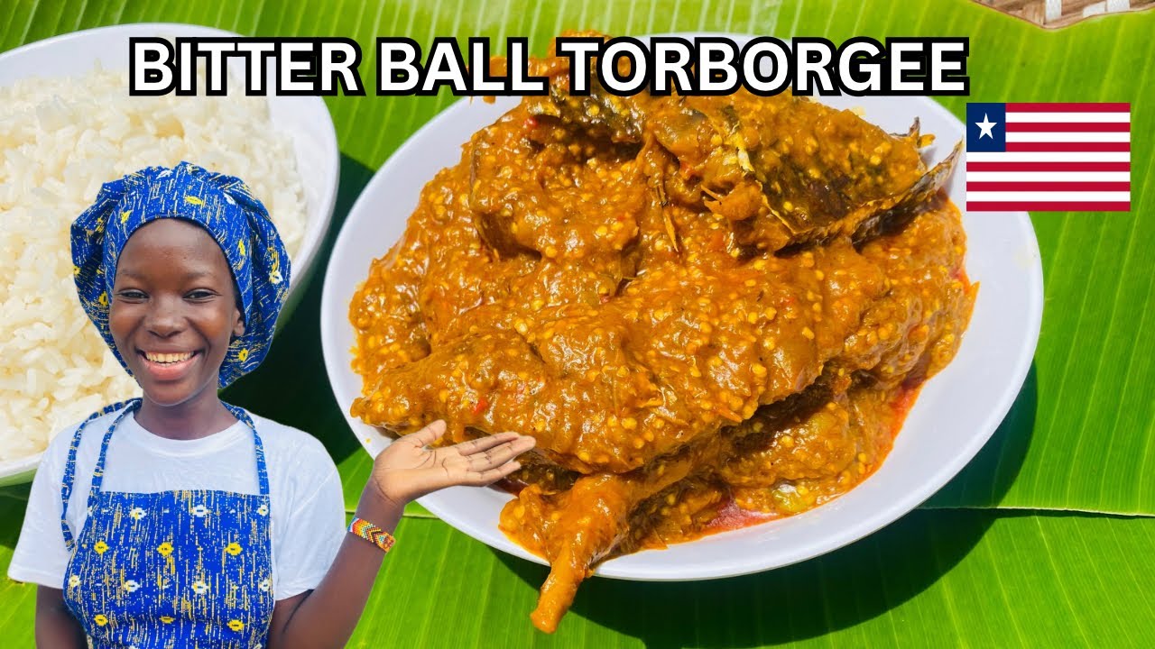 HOW TO COOK LIBERIAN BITTER BALL TORBORGEE SOUP | #liberianfood #westafricanfood #food 