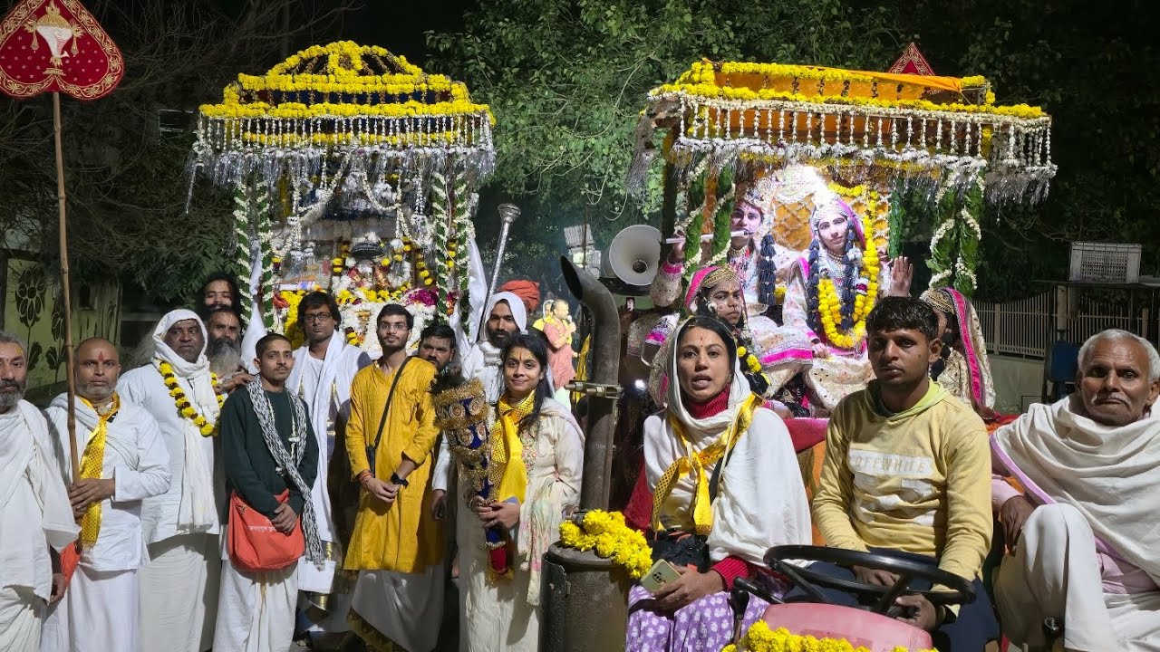 निम्बार्क कोट मंदिर से निकाले जाने वाली वृंदावन की प्राचीनतम शोभायात्रा(संवत1902 सन्1845)से निरंतर
