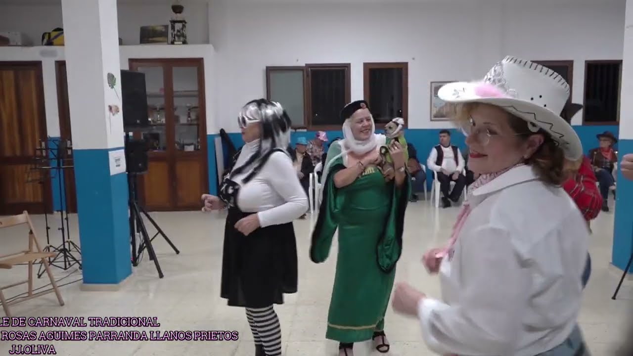 BAILE TRADISIONAL DE CARNAVAL BARRIO LAS ROSAS AGUIMES PARRANDA LLANOS PRIETOS