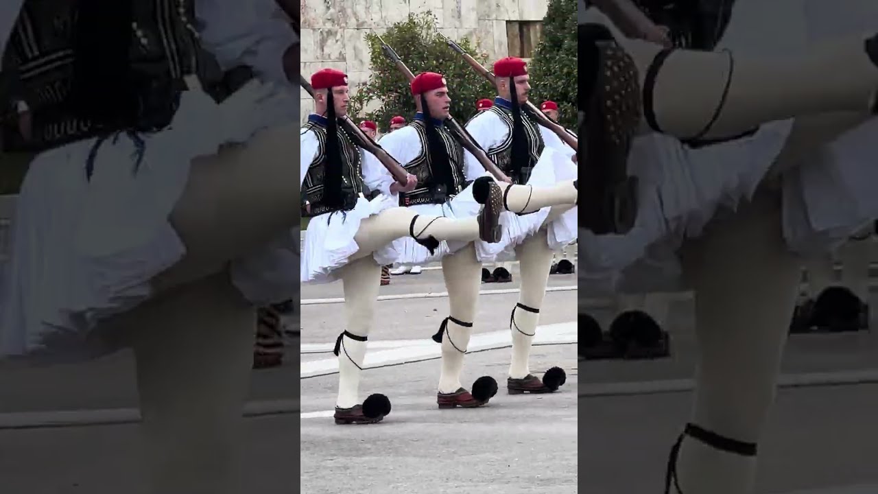 The Hero Who Fought Ottoman Rule Gets Honored by Evzones #greece #history #travel #viral #greek