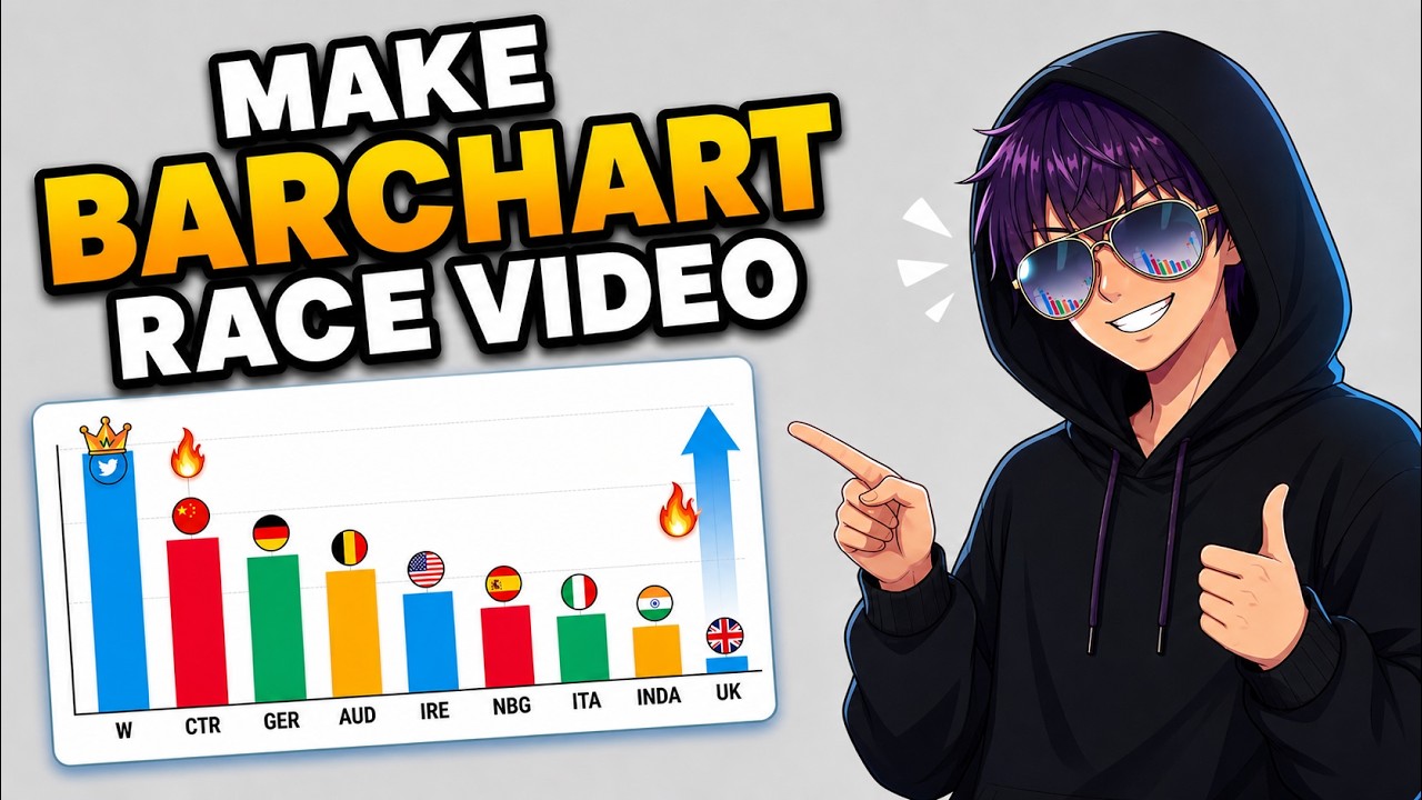 I Made a VIRAL Bar Chart Race Video with NO Editing Skills Here's How