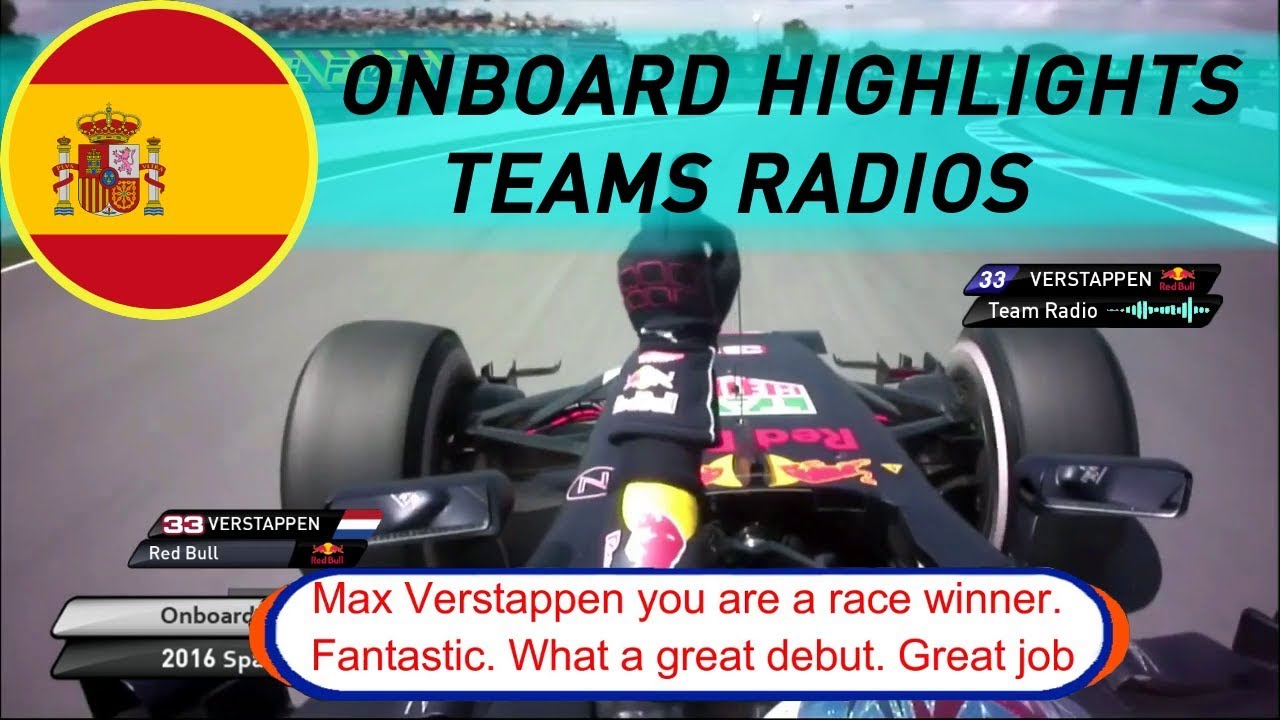F1 Onboard highlights & Teams Radios | 2016 SPANISH GRAND PRIX