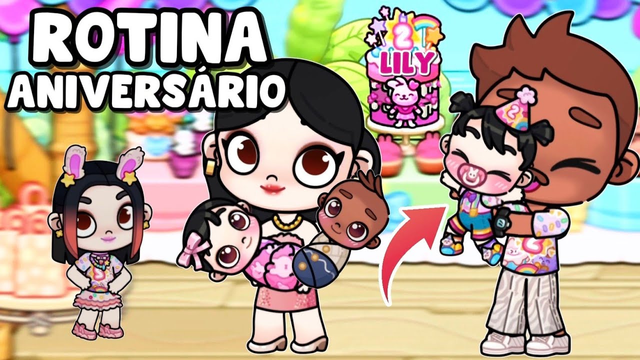 ROTINA ANIVERSÁRIO DE LILY NA CASA DA PRAIA | AVATAR WORLD ROTINAS E HISTÓRIAS