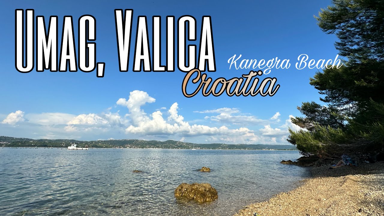 Relaxing Travel. Croatia . Umag. Valica. Kanegra beach. 2023