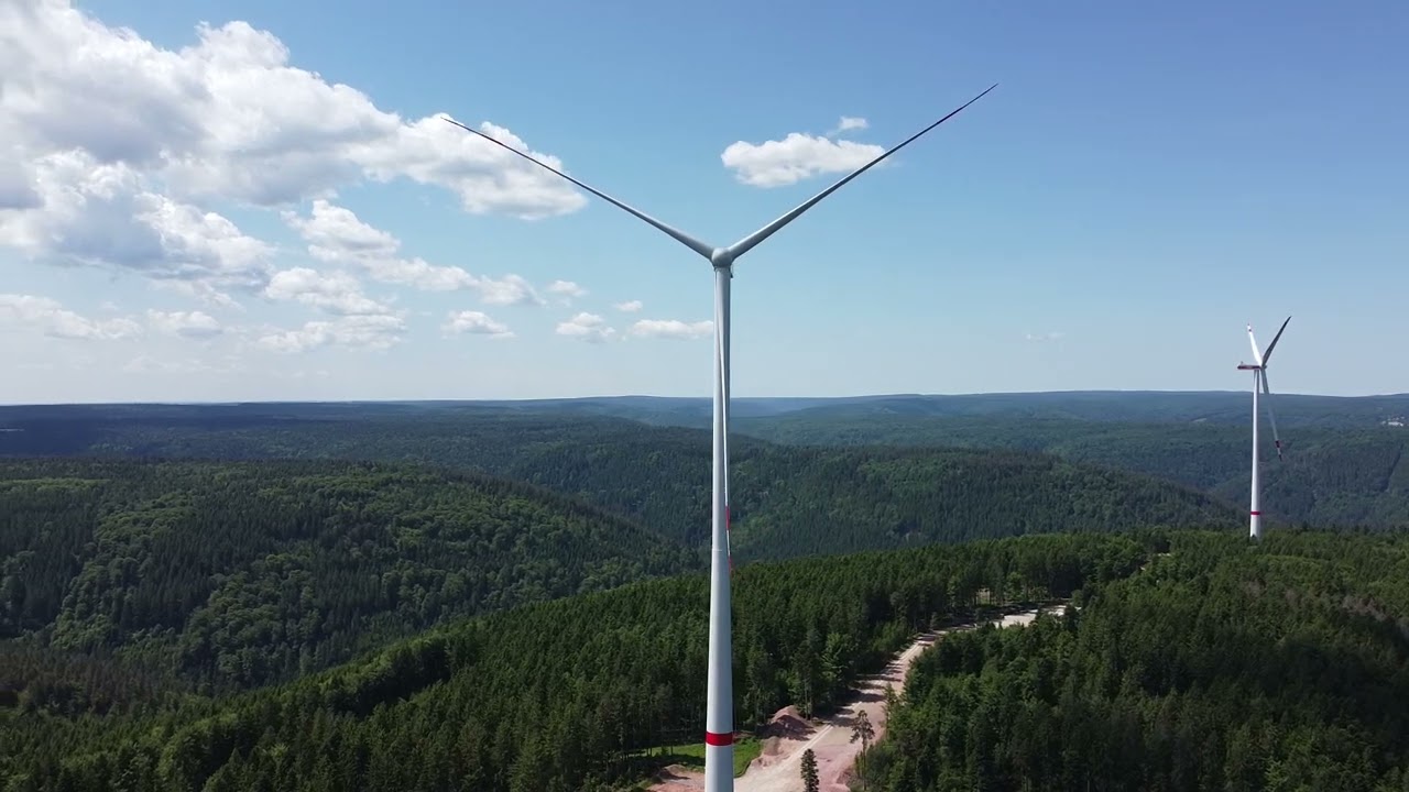 dji-MINI SE, letztes Video der Windräder auf dem  Kälbling