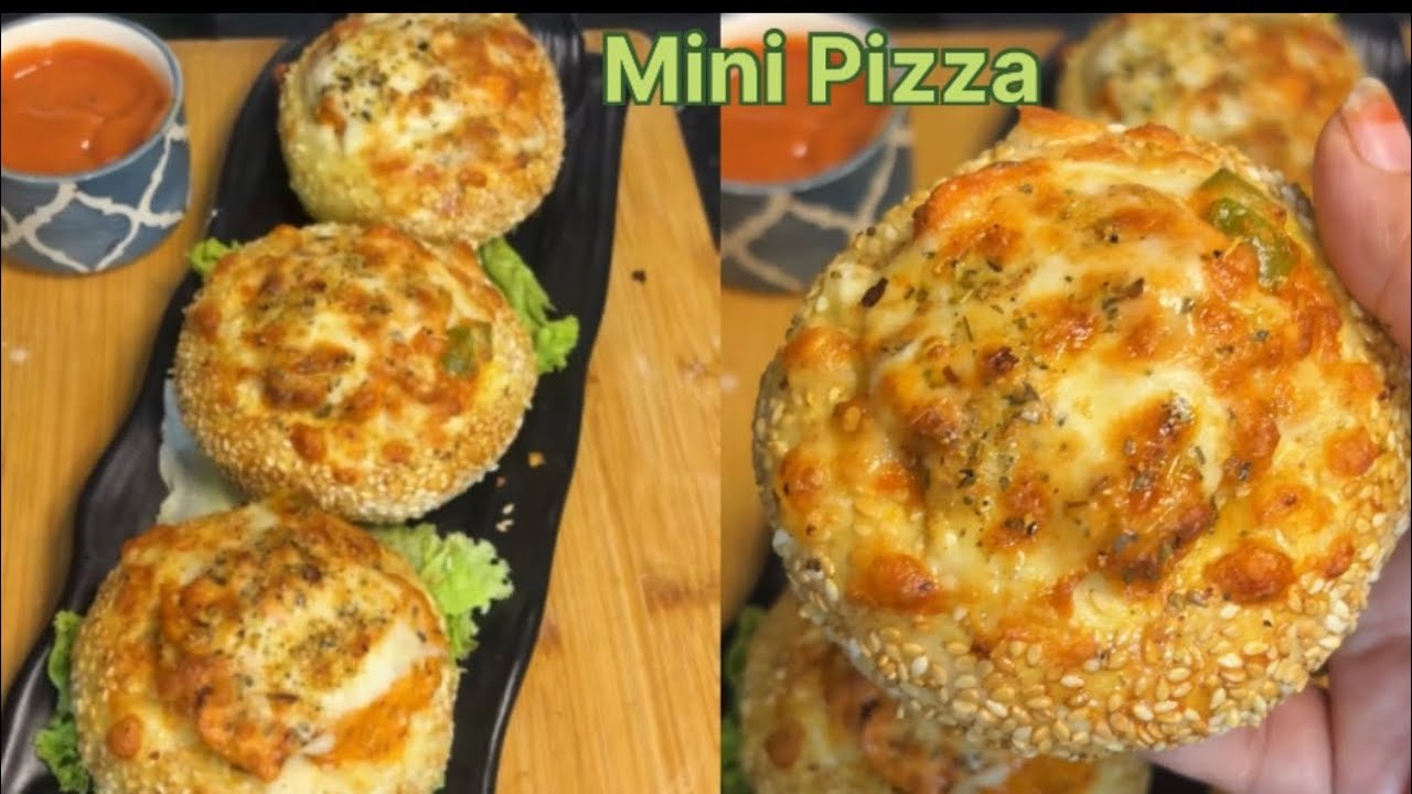 Mini Chicken Tikka Pizza Recipe l How To Make Mini Chicken Pizza 🍕 Homemade Pizza Dough Recipe 