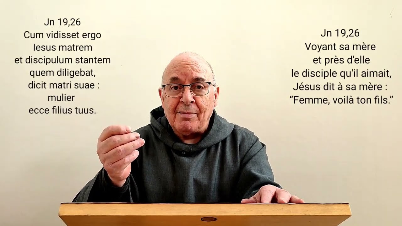 Chant grégorien: Ecce mater tua (Voici ta mère), Frère Juan-Lazaro