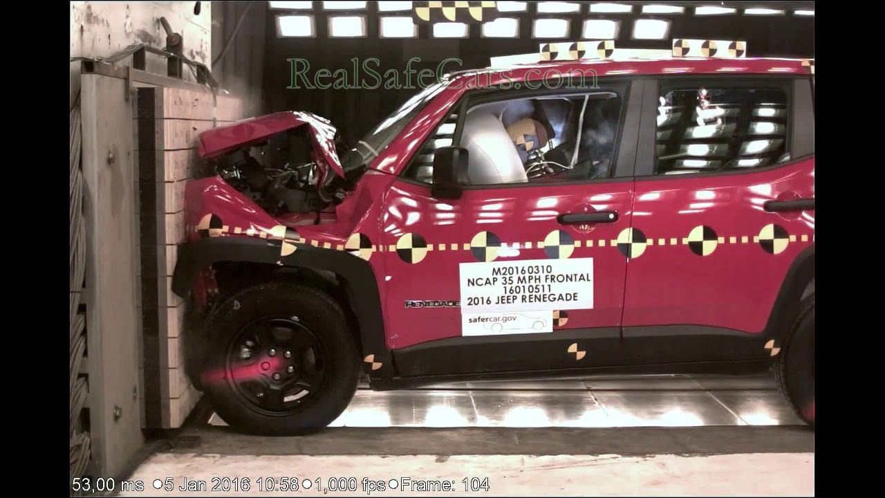 Jeep Renegade (2015-2018) Crash Tests (Side-Pole, Front, Side, Rear-End)