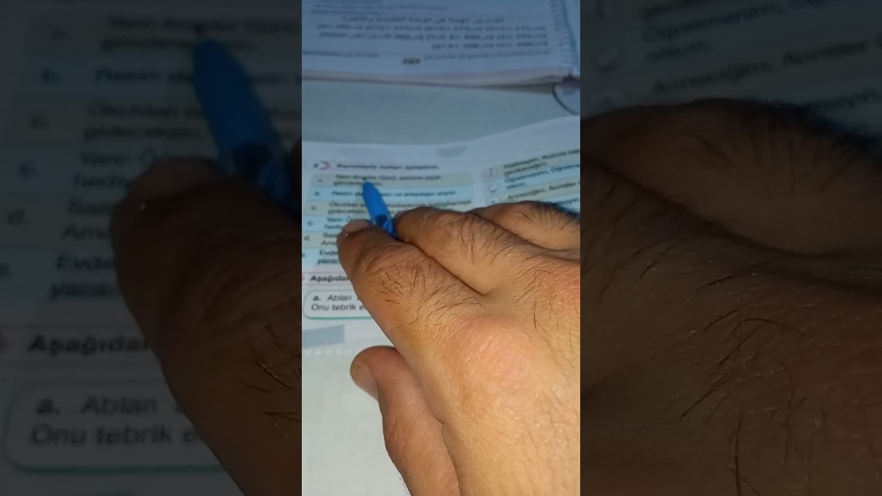 (للبكلوريا)شرح تمارين كتاب اللغة التركية للصف الثالث الثانوي.