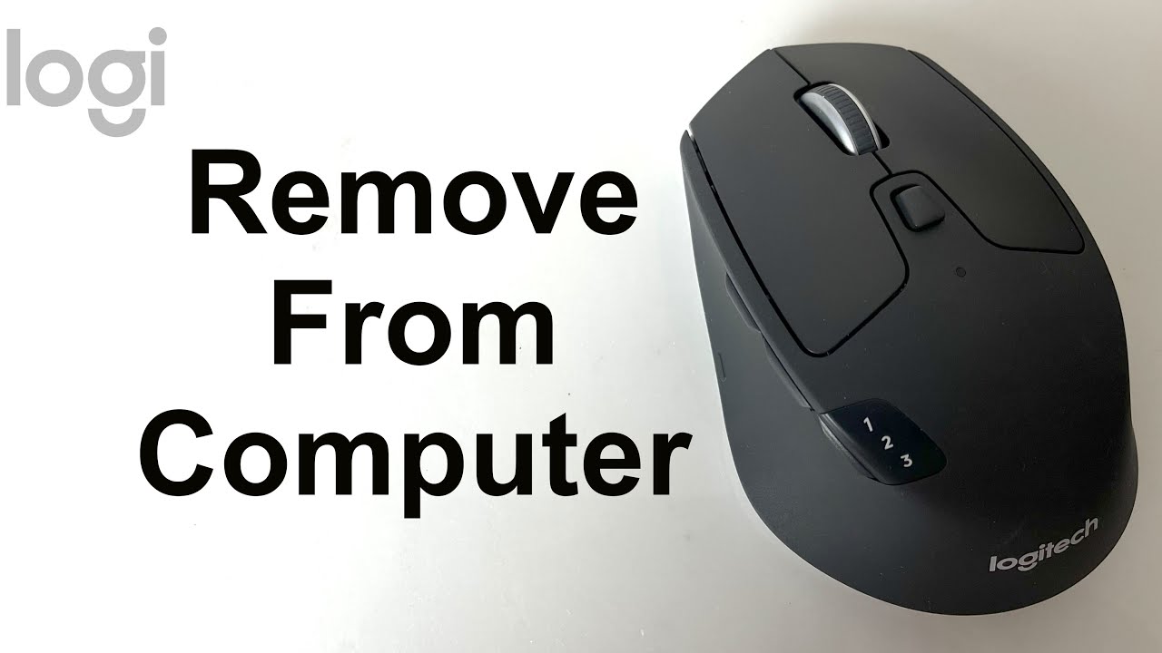 Logitech M720 Triathlon Remove Unpair Mouse from Computer - DIY EASY