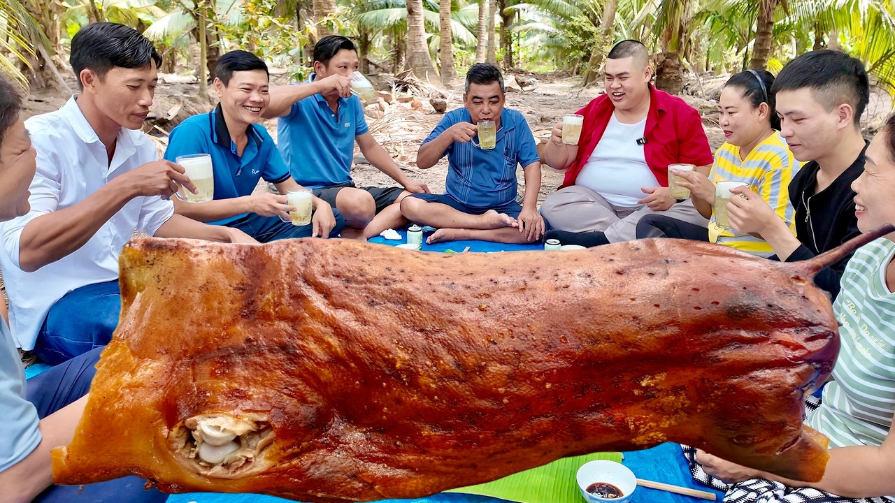 Thăm Kênh Ba Móc Vlog Miền Tây Ăn Heo Quay 13Kg Anh Em Gặp Lại Vui Như Trẩy Hội Cảm Xúc Dâng Trào