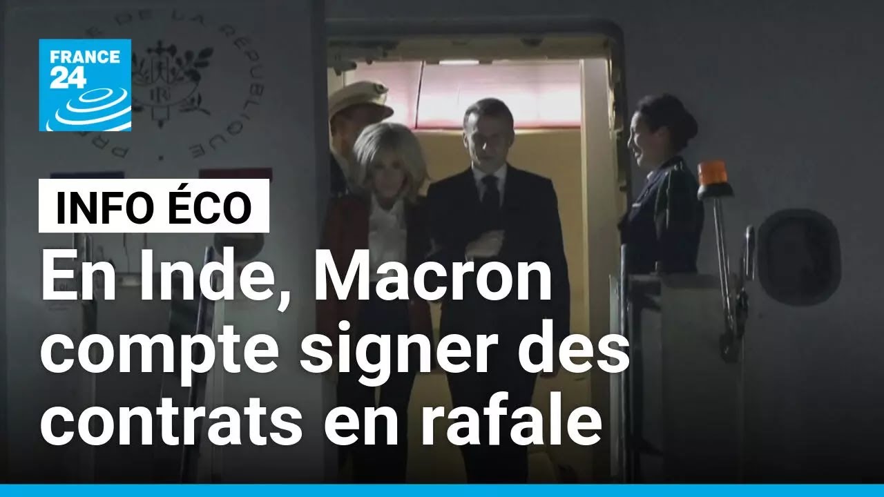 Inde : Macron veut des contrats en Rafale • FRANCE 24