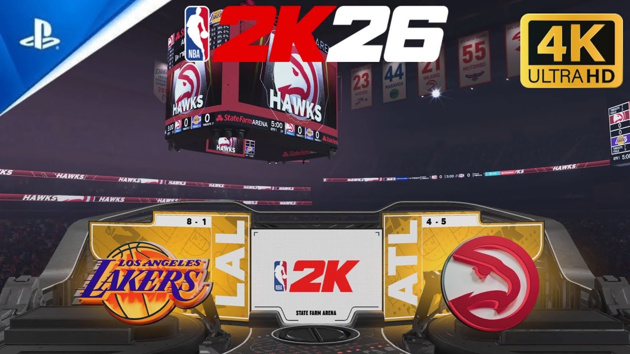 NBA 2K26 - Los Angeles Lakers vs Atlanta Hawks | MyNBA [Game 10]