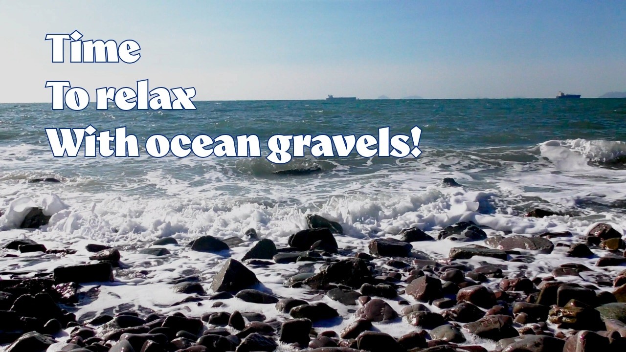 Whispers of sea gravel for your cozy refreshment - 4K