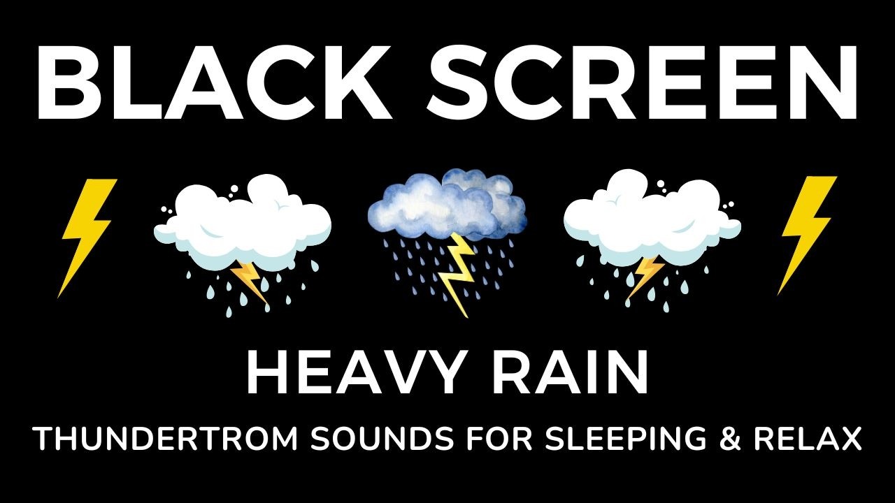 Defeat insomnia in 3 Minutes - Healing Rain Sounds, Deep Sleep | Black Screen No Ads