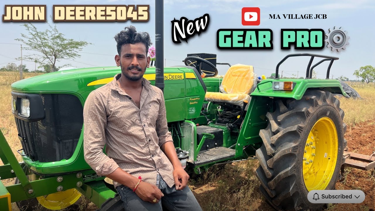 John Deere 5045 Gear ⚙️ pro | full review |తెలుగు లో ma village jcb #johndeeretractor