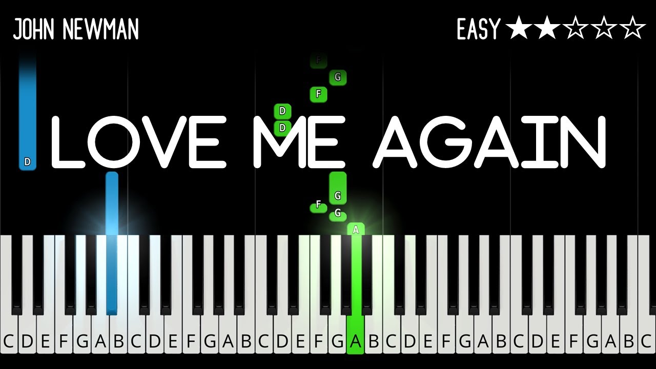 John Newman - Love Me Again - EASY Piano Tutorial