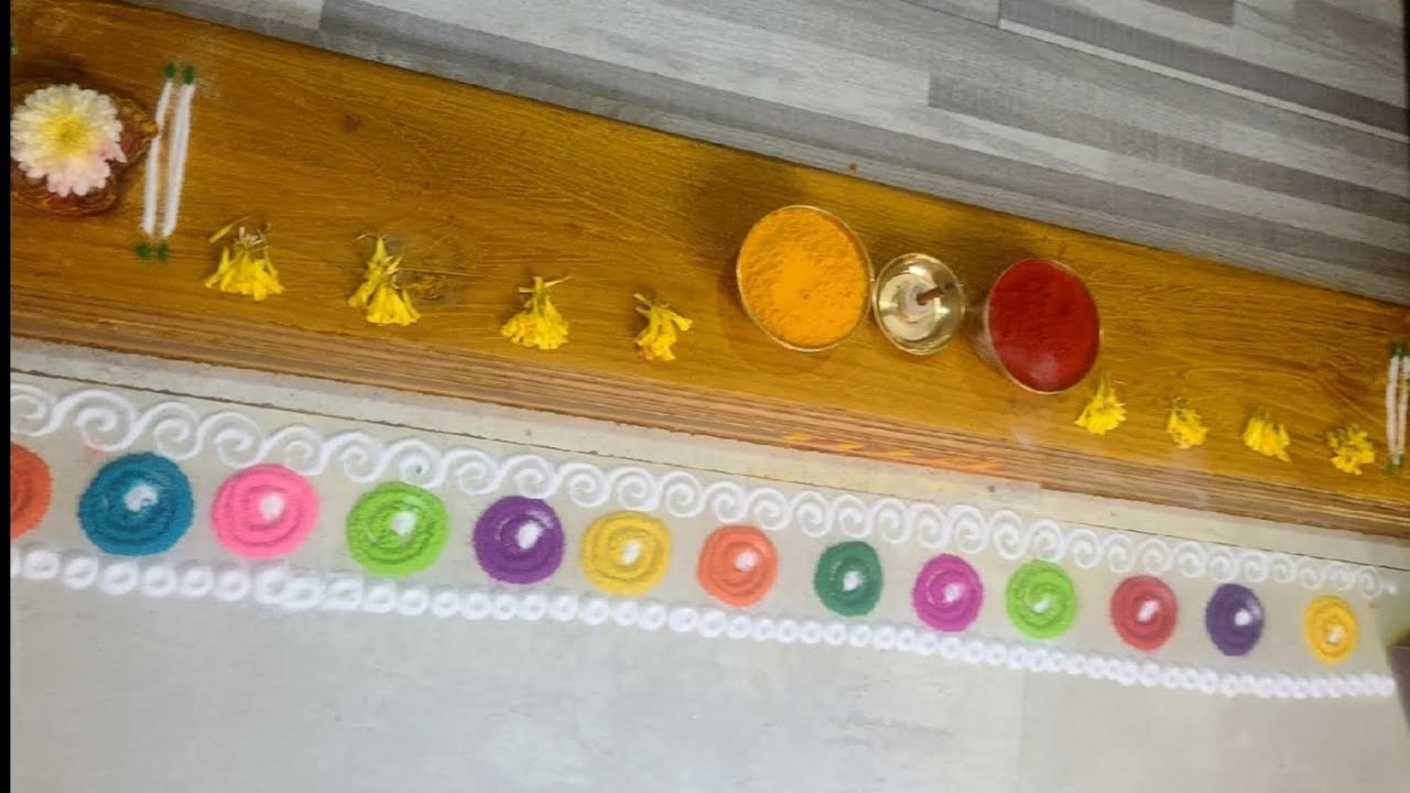 गुरुवार चे उंबरठा पूजन👆🏻 #viral #art #homemade #श्रीस्वामीसमर्थ #rangoli #design # pooja #नित्य सेवा