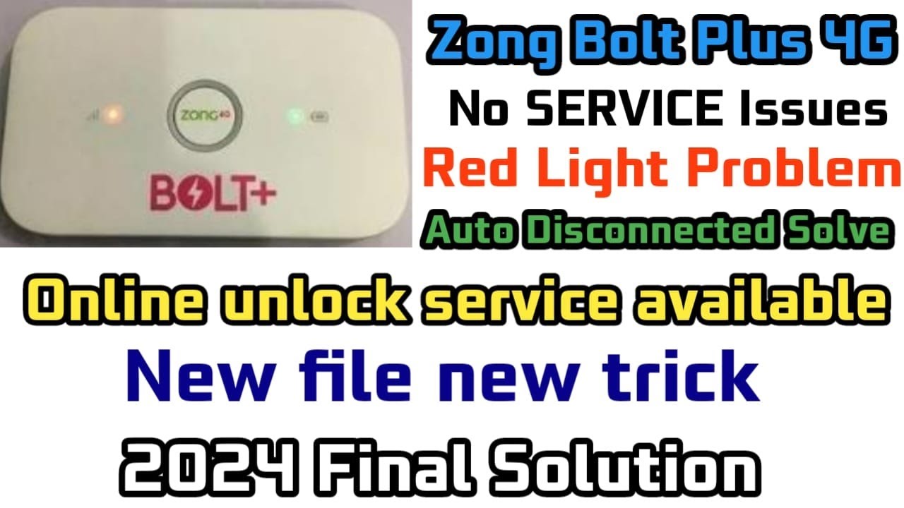 E5573cs 322 Zong Device Unlock All Network || Red Light Fix | No Service Problem Fix New Method 2024