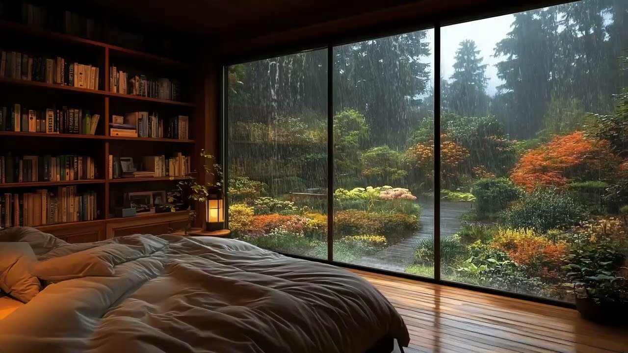 Lie down, close your eyes, and let the rain and piano guide you to sleep💤