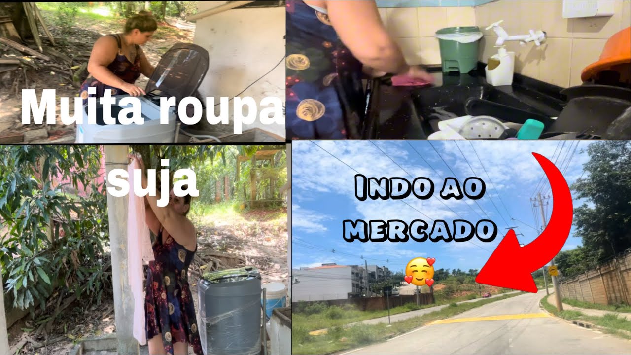Lavando muita roupa 🥵indo ao mercado 🌸