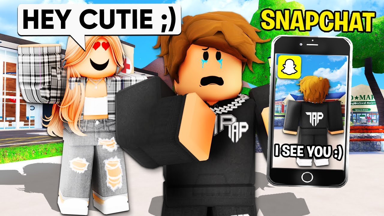 ЖУТКАЯ ДЕВУШКА преследует меня в ROBLOX SNAPCHAT..