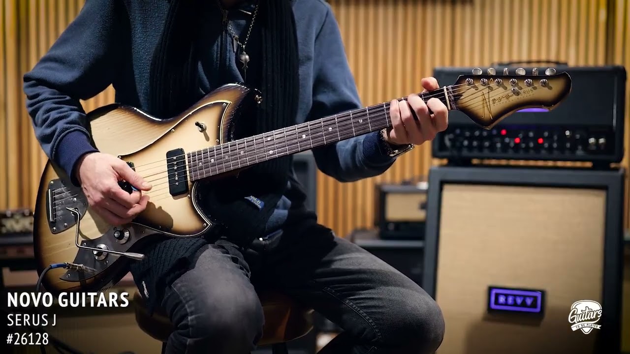 Novo Custom Serus J | Tempered Pine Body | Fralin P-90s & Mastery Vibrato | #26128
