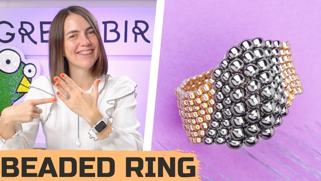 Peyote Stitch Beaded Ring Tutorial