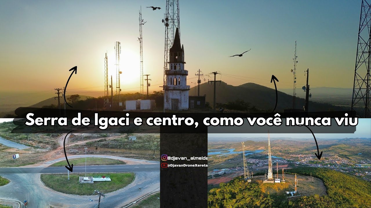 IGACI, ALAGOAS, COMO VOCÊ NUNCA VIU, Serra e centro. #nordeste #drone #turismo