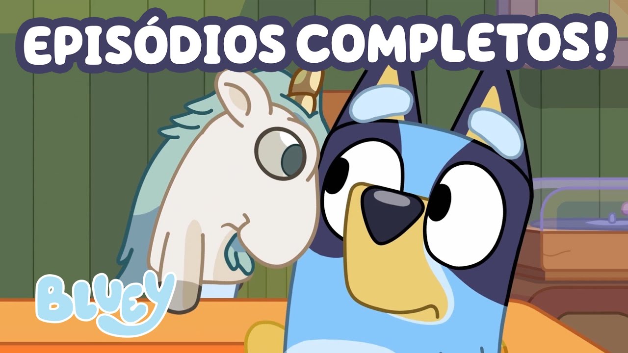 90 MINUTOS de EPISÓDIOS COMPLETOS das séries Bluey 1, 2 e 3! | Bluey Português Brasil Canal Oficial