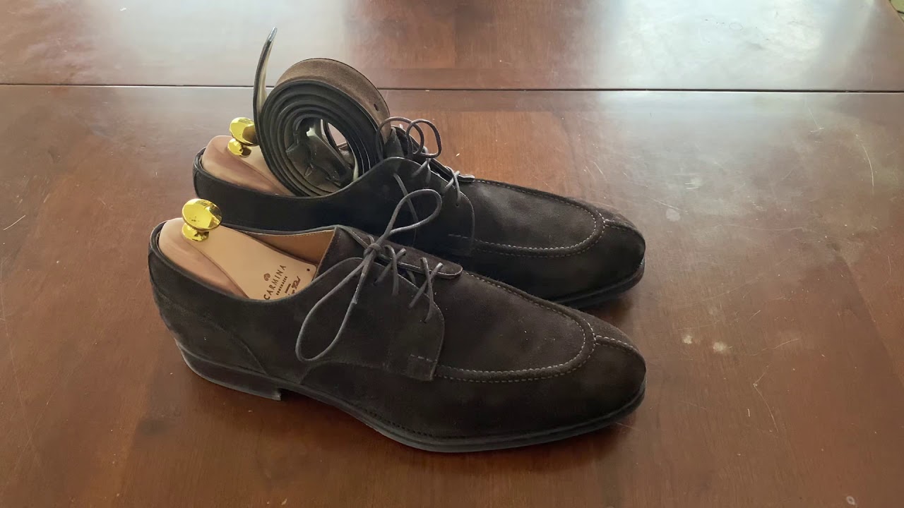 GYW Shoe Review: Carmina 80814 Forest in chocolate suede