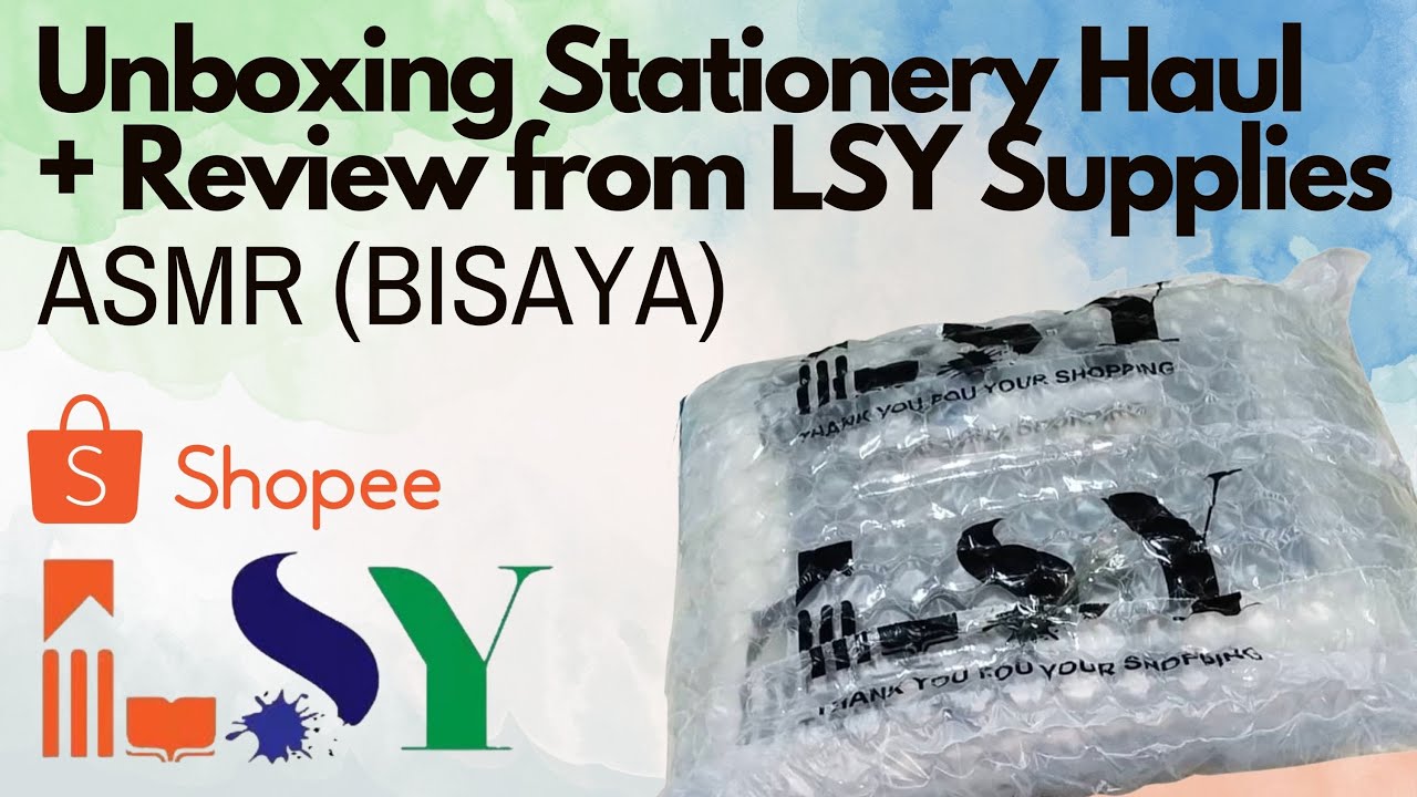 Unboxing Shopee Stationery Haul + Review (ASMR-BISAYA) ✨