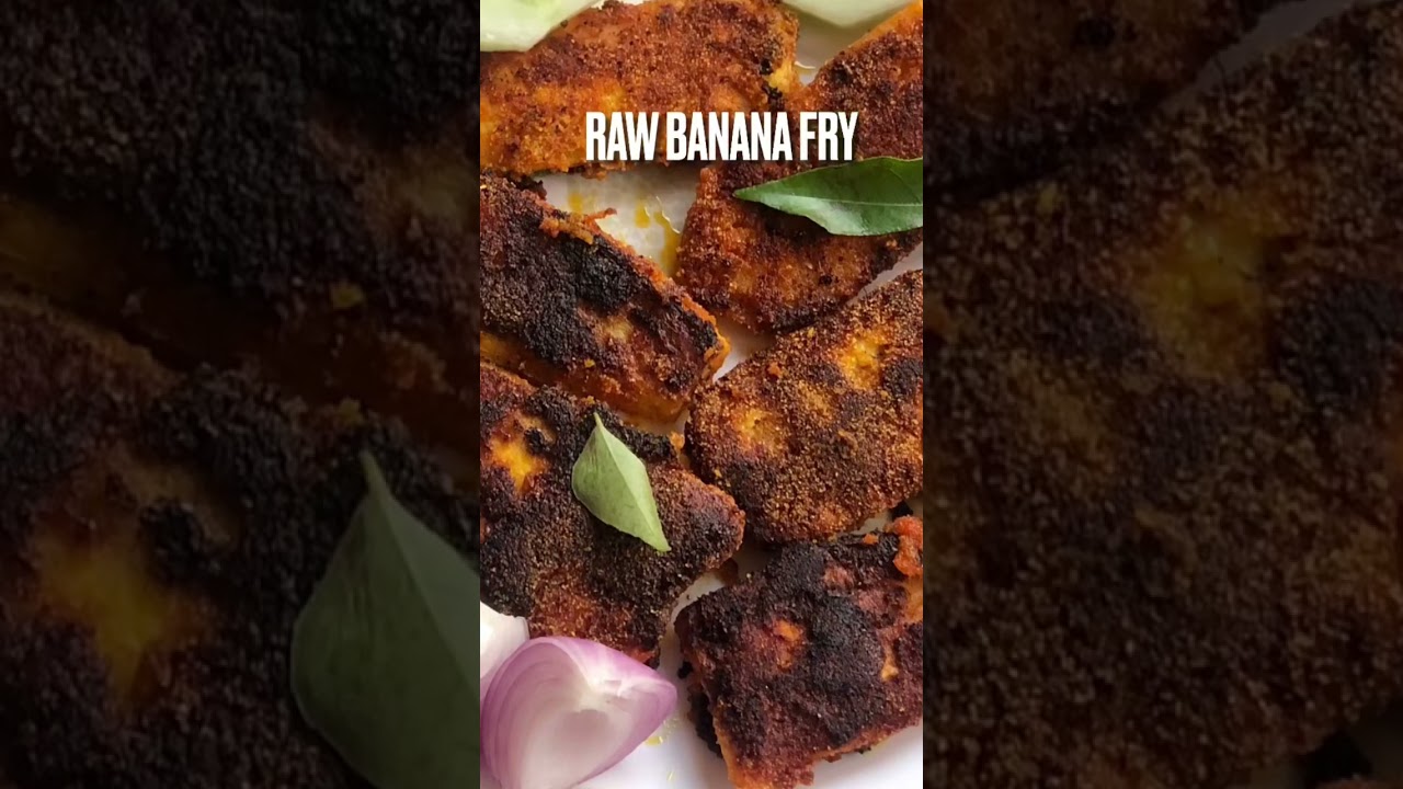 Raw banana rava fry recipe  | vegan dish | gluten-free recipe |