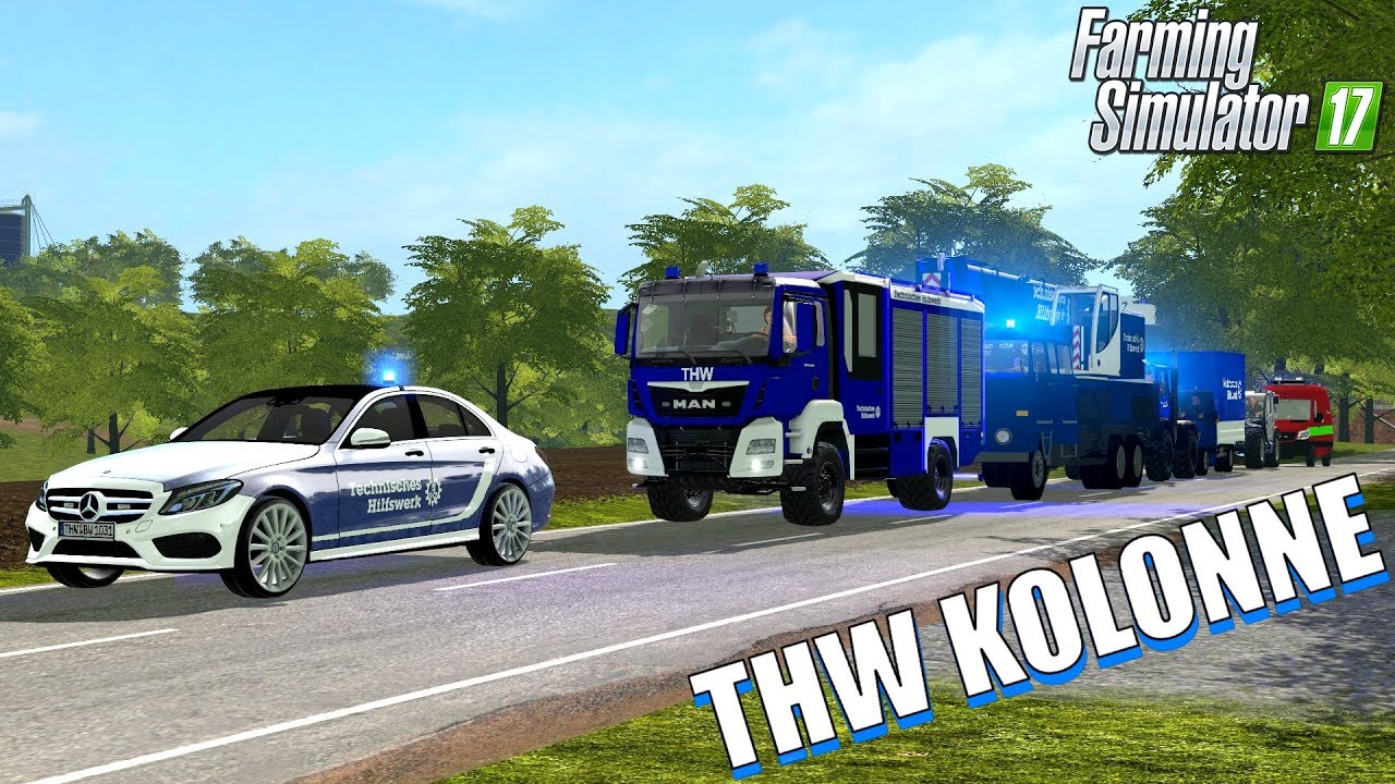 LS17 - THW Kolonnenfahrt zur Feuerwehr!