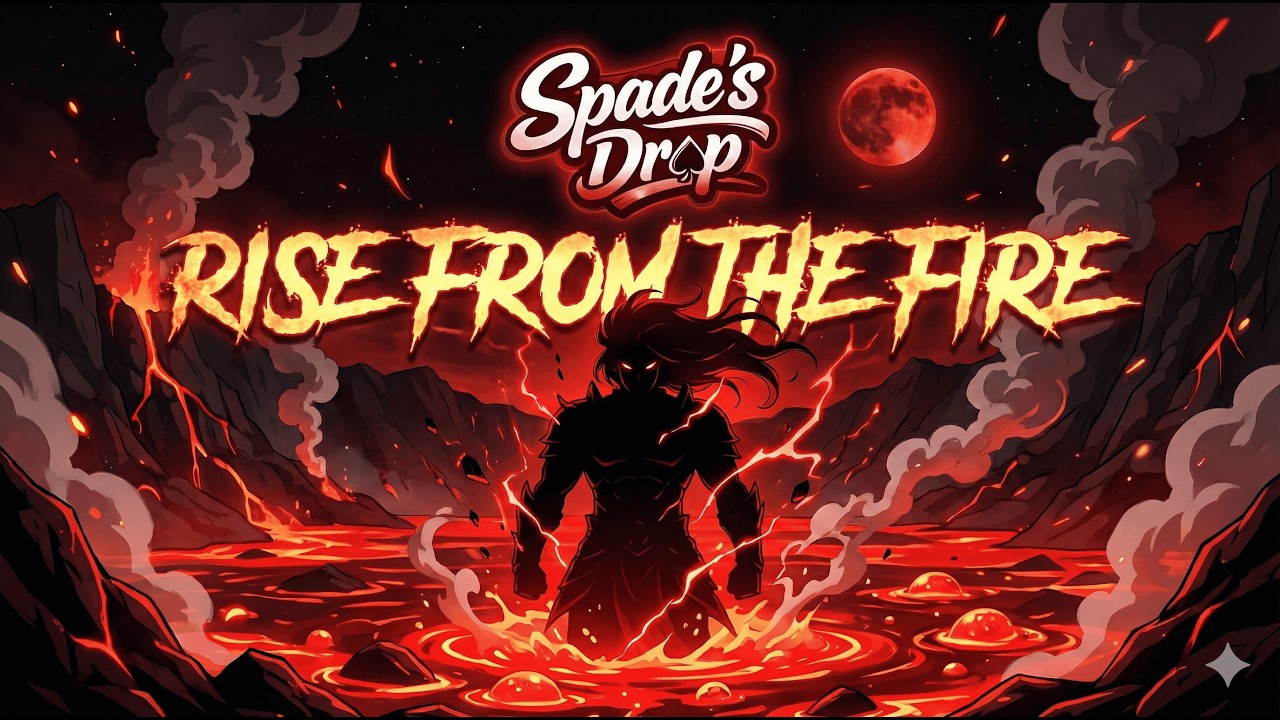 Spade's Drop - Rise from the Fire | Official Lyrics Video | Power EDM Drop #copyrightfreemusic