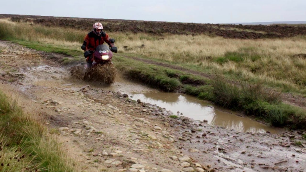 Transalp 600: Taking it steady down one of Britains Toughest Roads