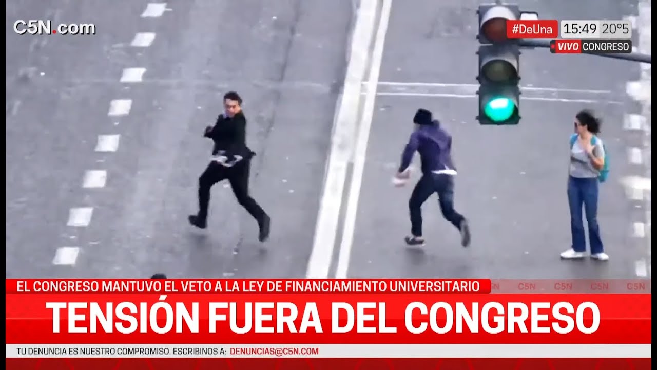 Otra vez agarraron a piñas al youtuber libertario Fran Fijap en la marcha universitaria