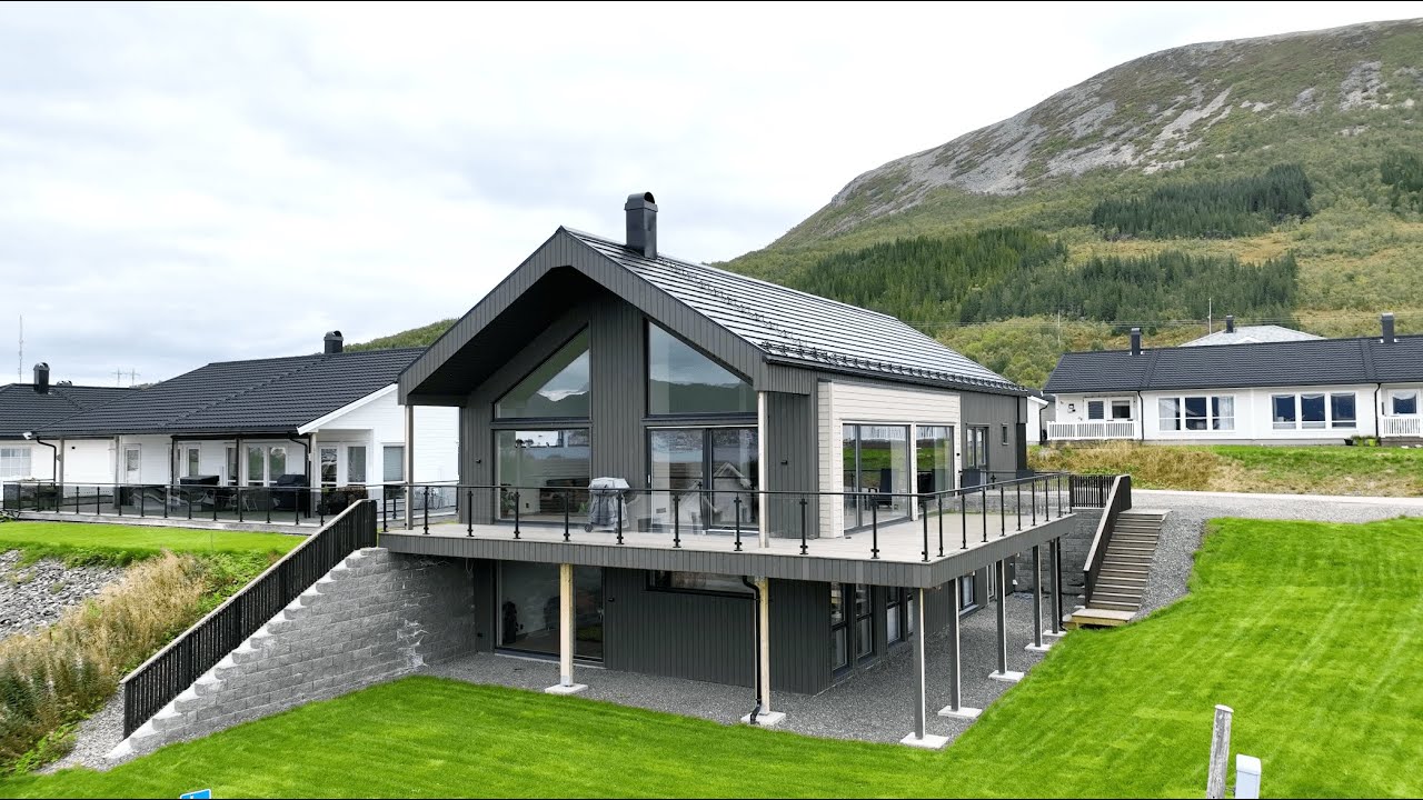 Agnete og familien fikk tilpasset det moderne huset Vadsø til en unik tomt