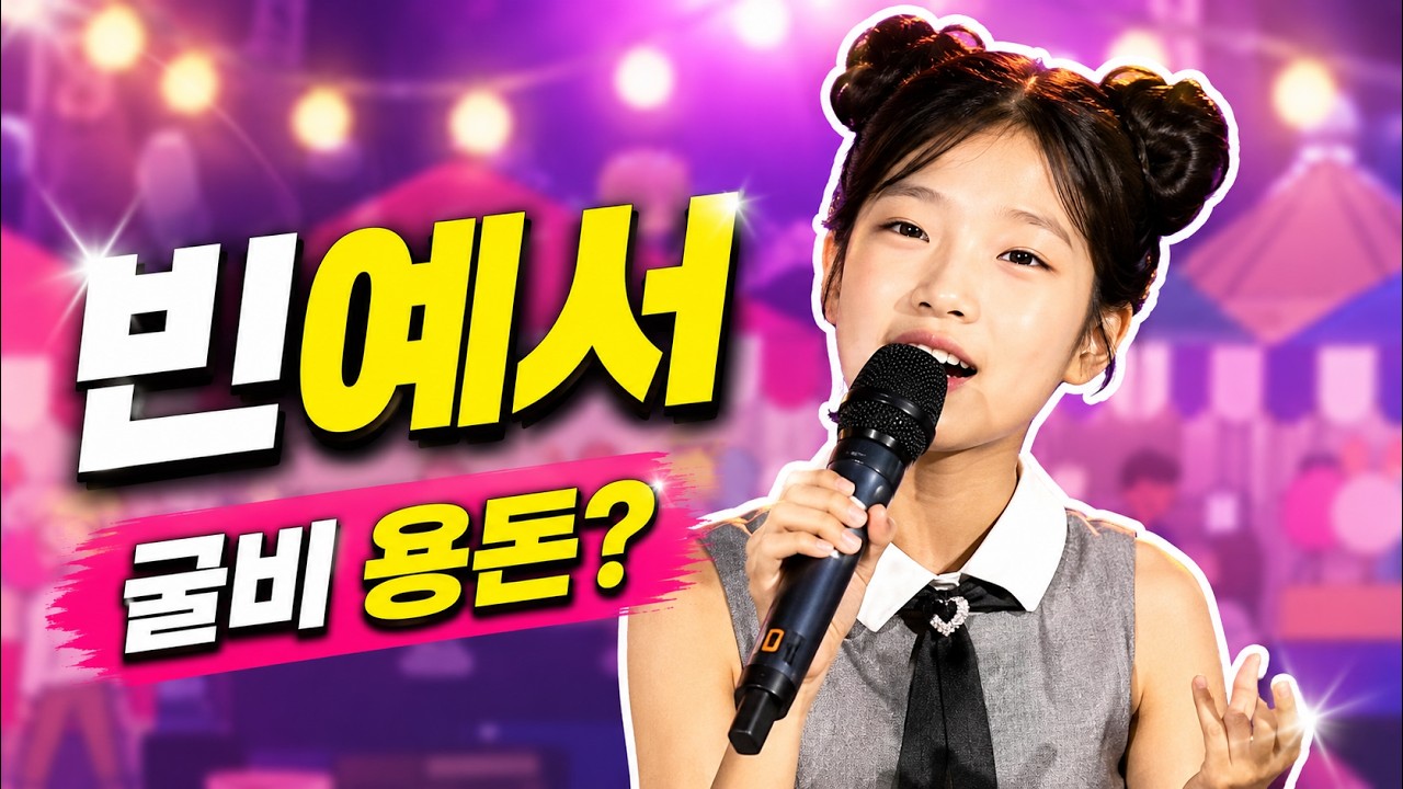빈예서 - 굴비, 날짜없는 달력, 도련님, 청춘고백 ‘태백 황지 야시장 ‘ 축하공연 용돈도 ? 💕 받았어요~
