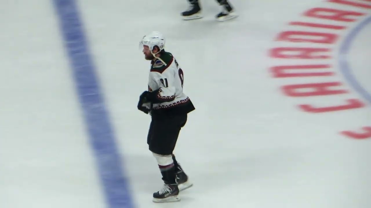 Phil Kessel during pre-game warm-up at the Coyotes @ Senators hockey game